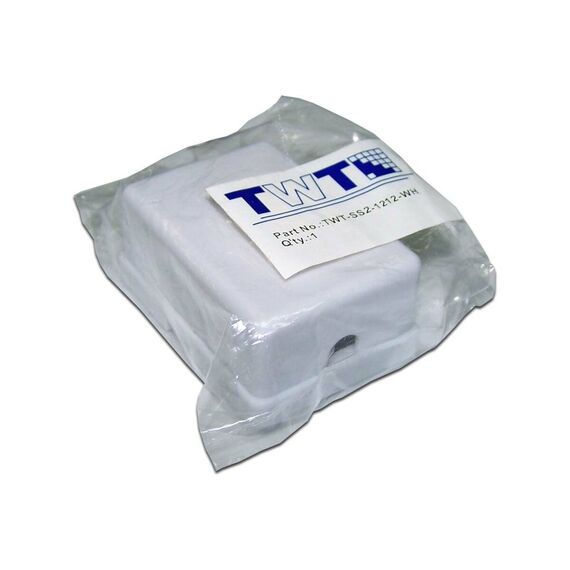 Розетка настенная телефонная Lanmaster TWT-SS2-1212-WH RJ-12 двойная фотографии