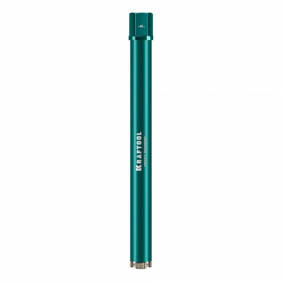 Алмазная Коронка по железобетону KRAFTOOL DIAMOND 42 мм 450 мм, 1 1/4", лазерная сварка сегментов [29825-042] фотографии