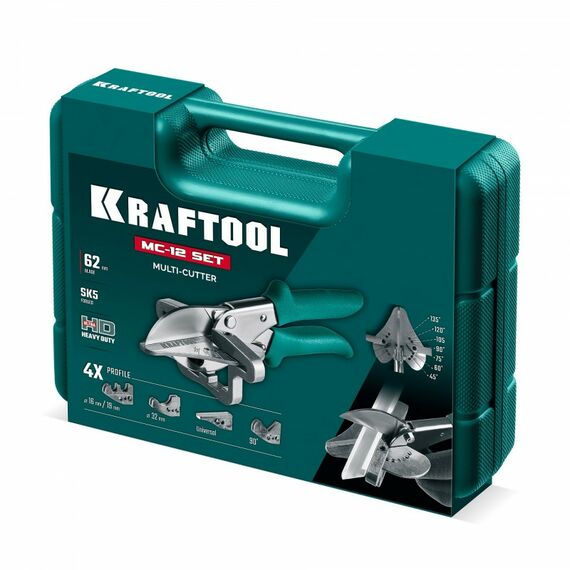 Угловые ножницы KRAFTOOL MC-12 с набором матриц для различных профилей из пластика и резины [23372-12] фотографии