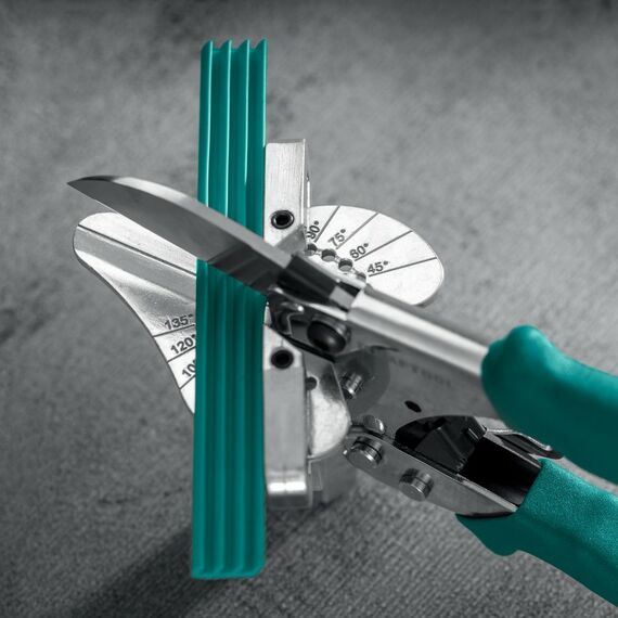 Угловые ножницы KRAFTOOL MC-12 с набором матриц для различных профилей из пластика и резины [23372-12] фотографии