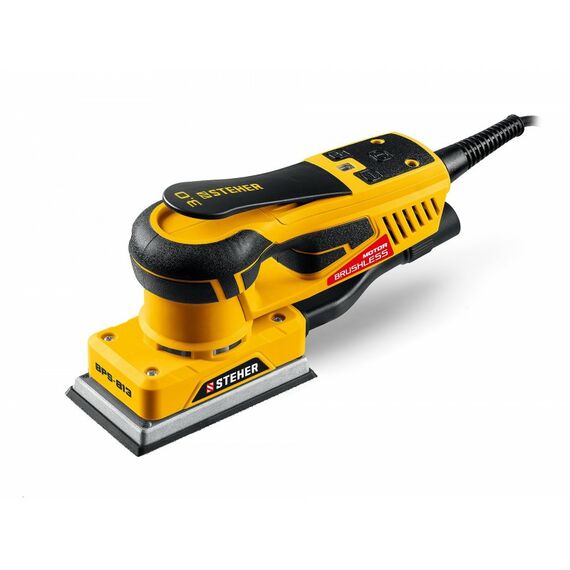 Плоскошлифовальная машина STEHER BPS-813 81х133 мм, 300 Вт, 3 мм, бесщеточная [BPS-813] фотографии