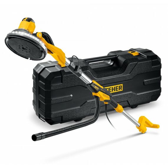 Шлифовальная машина для стен (жираф) STEHER DWB-500 d225 мм, 500 Вт, подсветка, бесщеточная, кейс фотографии