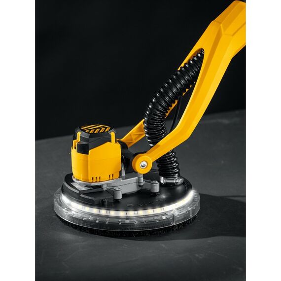 Шлифовальная машина для стен (жираф) STEHER DWB-500 d225 мм, 500 Вт, подсветка, бесщеточная, кейс фотографии