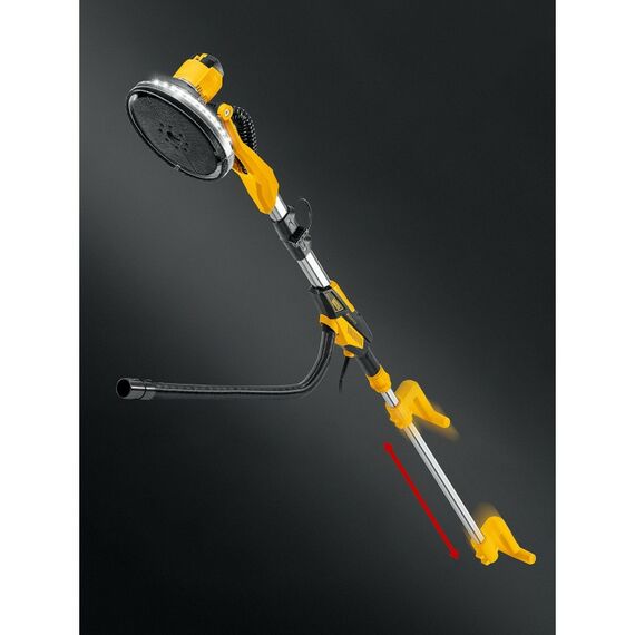 Шлифовальная машина для стен (жираф) STEHER DWB-500 d225 мм, 500 Вт, подсветка, бесщеточная, кейс фотографии