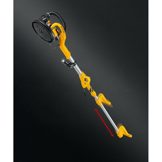 Шлифовальная машина для стен (жираф) STEHER DWL-800 d225 мм, 800 Вт, удлиненная рукоятка, подсветка фотографии