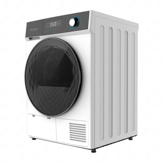 Сушильная машина WILLMARK WDM-8029W конденсационная, загрузка 8 кг, 16 программ, белая/чёрная фотографии