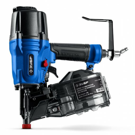 Пневматический обшивочный нейлер Зубр Профессионал CSN-65 для барабанных гвоздей ЗУБР CSN (38-65 мм) [31922] фотографии