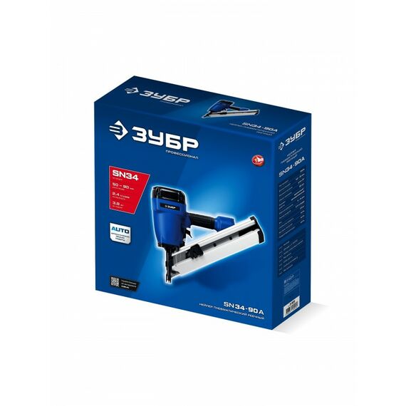 Пневматический нейлер Зубр Профессионал SN34-90A для реечных гвоздей ЗУБР SN34/D34 (50-90 мм) [31925] фотографии