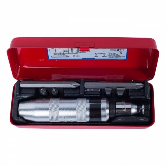 Отвертка ударная с принадлежностями King Tony 4108FR 5/16", 8 предметов фотографии