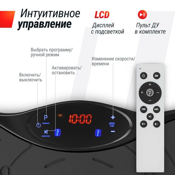 Виброплатформа UNIX Fit Intensive 2D Black фотографии