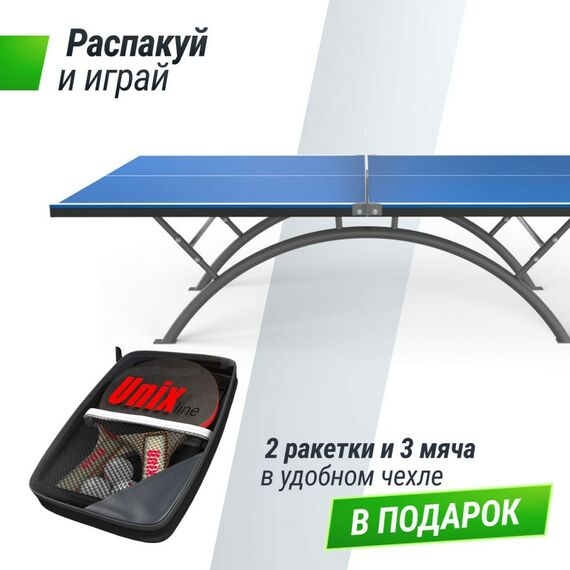 UNIX line Антивандальный теннисный стол 14 mm SMC (Blue/Grey) фотографии