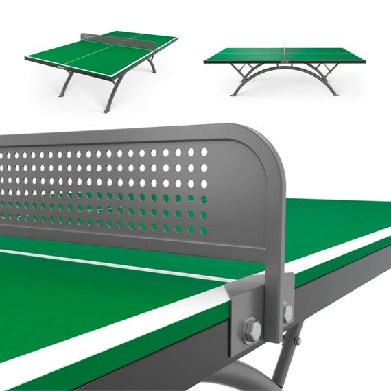 Антивандальный теннисный стол UNIX line 14 mm SMC (Green/Grey) фотографии