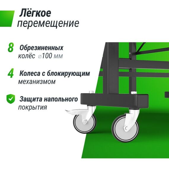 UNIX line Всепогодный теннисный стол Extra Outdoor 6 mm ACP (Black) фотографии