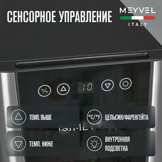 Термоэлектрический винный шкаф Meyvel MV06-BSF1 (easy) фотографии