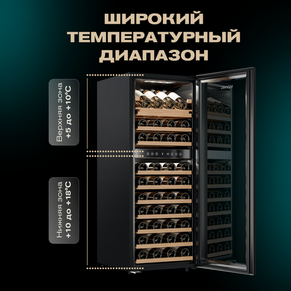 Отдельностоящий винный шкаф Meyvel MV73-KBF2 фотографии