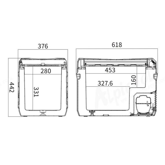 Автохолодильник Alpicool NL40 (12/24) фотографии