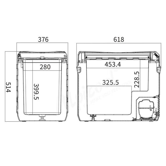 Автохолодильник Alpicool NL50 (12/24) фотографии