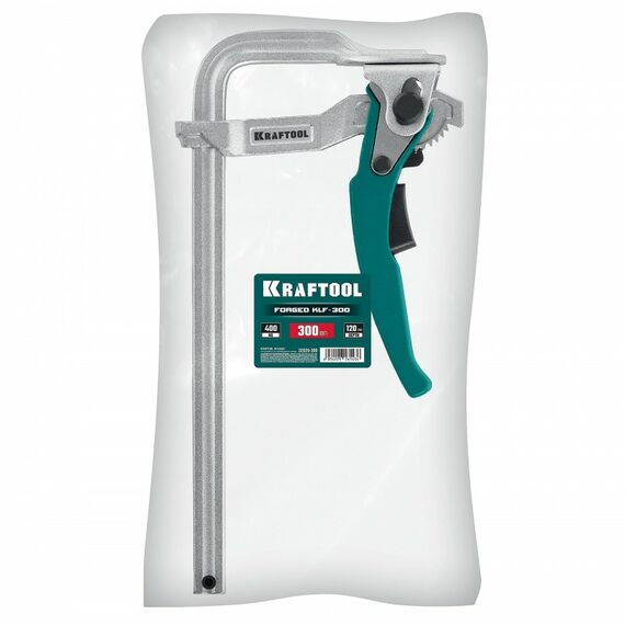 Струбцина быстрозажимная KRAFTOOL KLF-300 300/120 мм [32020-300] фотографии