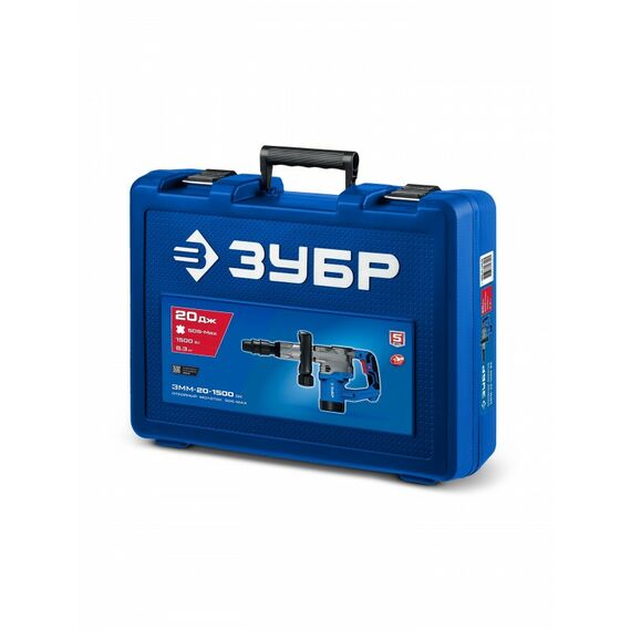 Отбойный молоток Зубр ЗММ-20-1500 ВК 20 Дж, 1500 Вт, АВТ, SDS-Max, Профессионал фотографии
