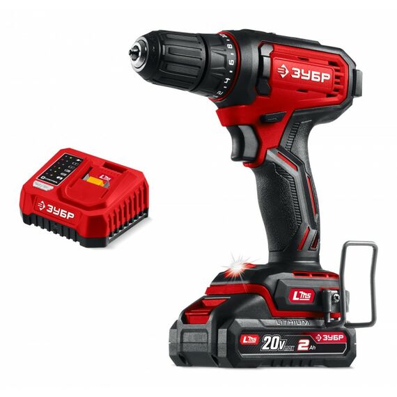 Дрель-шуруповерт Зубр ДШ-40-21 20 В, 40 Н·м, 1 АКБ LMS (2 А·ч) фотографии