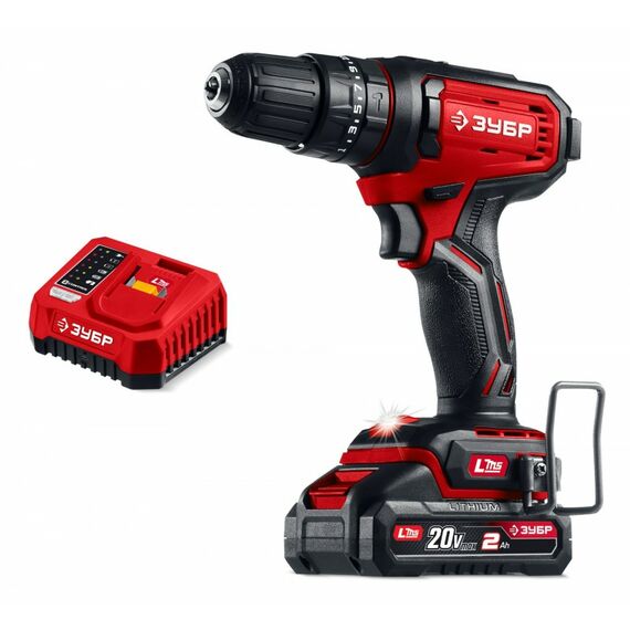 Ударная дрель-шуруповерт Зубр ДШУ-40-21 20 В, 40 Н·м, 1 АКБ LMS (2 А·ч) фотографии