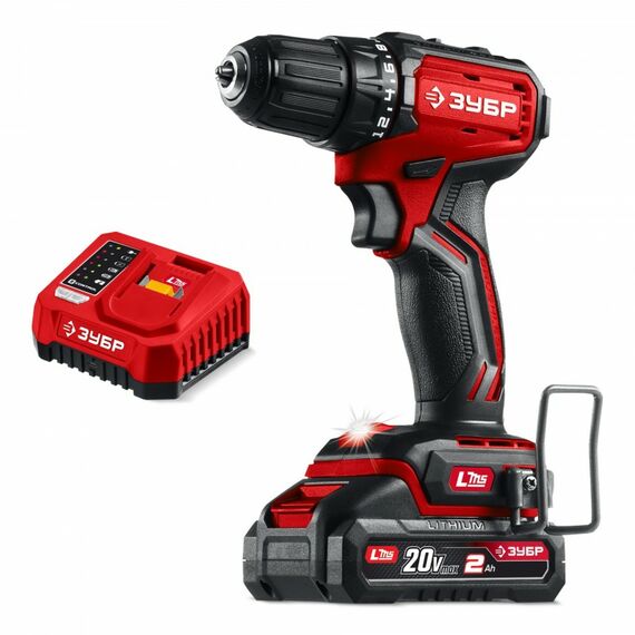 Бесщеточная дрель-шуруповерт Зубр ДБ-45-21 ЗУБР 20 В, 45 Н·м, 1 АКБ LMS (2 А·ч) фотографии
