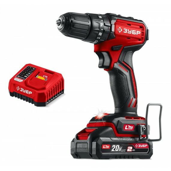 Бесщеточная ударная дрель-шуруповерт Зубр ДБУ-45-21 ЗУБР 20 В, 45 Н·м, 1 АКБ LMS (2 А·ч) фотографии