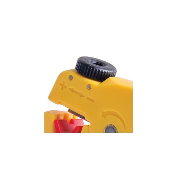 Инструмент универсальный Nikomax NMC-350 для зачистки и обрезки круглых кабелей диаметром 3,5-9мм с жилами из мягких металлов не для стали с регулировкой глубины надреза оболочки фотографии