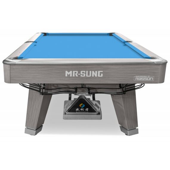 Стол / пул Rasson Acurra 9 ф (серый, сланец 25 мм) в комплекте с плитой, аксессуары + сукно фотографии