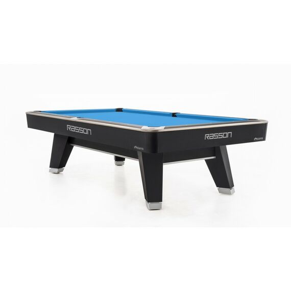 Стол / пул Rasson Acurra 9 ф (черный, сланец 25 мм) в комплекте с плитой, аксессуары + сукно фотографии