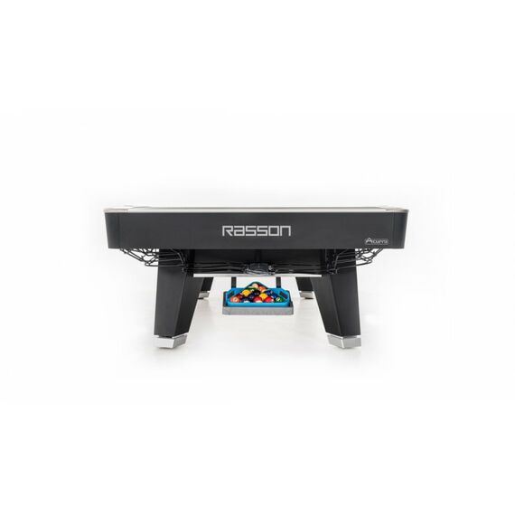 Стол / пул Rasson Acurra 9 ф (черный, сланец 25 мм) в комплекте с плитой, аксессуары + сукно фотографии