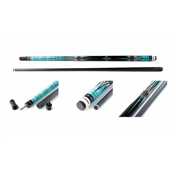 Кий / пул 2-pc Winner Carbon - 018 (черно-синий) фотографии