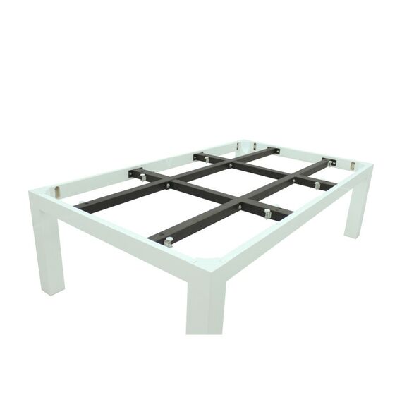 Стол / пул  Penelope 7 ф (белый) с плитой, со столешницей фотографии