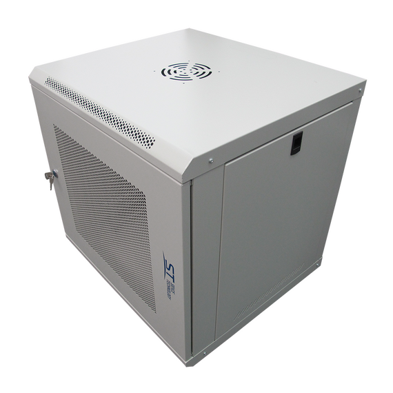 Шкаф телекоммуникационный настенный ST ST-NCP12U600 (СЕРЫЙ) С ПОЛКОЙ фотографии