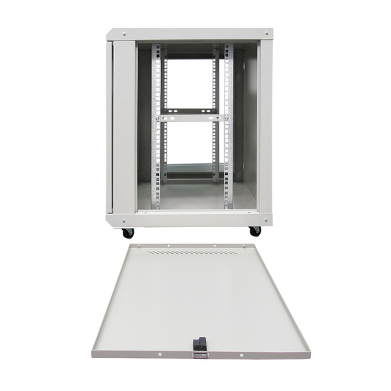 Шкаф телекоммуникационный настенный ST ST-NCP12U600 (СЕРЫЙ) С ПОЛКОЙ фотографии