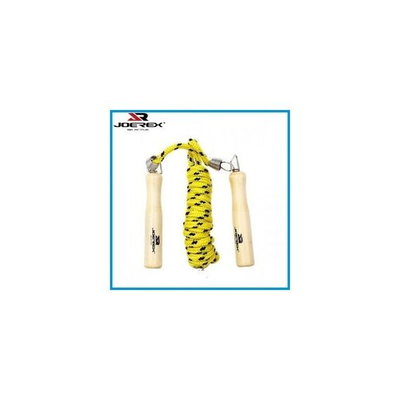 Скакалка Joerex JD6067, (274см) 9 футов (деревянные ручки, нейлон шнур фотографии