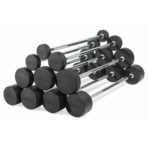 Штанга неразборная обрезиненная VictoryFit VF-DX4350 35 кг, прямой гриф фотографии