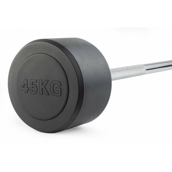 Штанга неразборная обрезиненная VictoryFit VF-DX4450 45 кг, прямой гриф фотографии