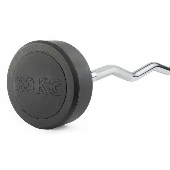 Штанга неразборная обрезиненная VictoryFit VF-DX5300 30 кг, прямой гриф фотографии