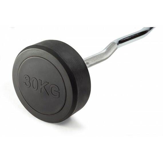 Штанга неразборная обрезиненная VictoryFit VF-DX5300 30 кг, прямой гриф фотографии