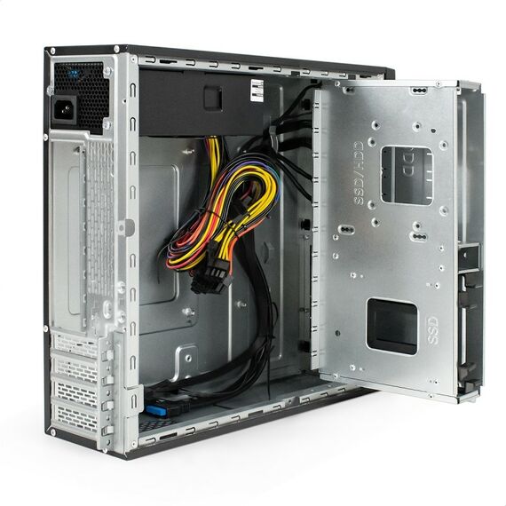 Корпус Exegate MI-641-01/TPS350 Desktop mini-ITX/mATX, БП TPS350 с вент. 8см, 2*USB+2*USB3.0 [EX296198RUS] фотографии