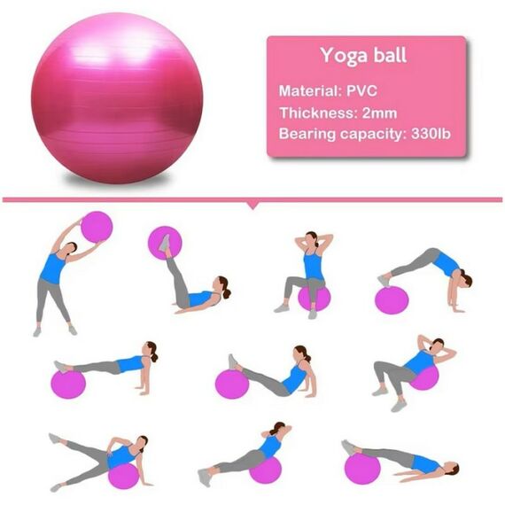 Гимнастический мяч Gymmaster ANA-502A 75 см фиолетовый фотографии