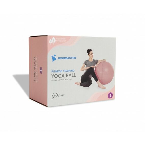 Гимнастический мяч Ironmaster 65 см розовый [IRBL17106-P] фотографии
