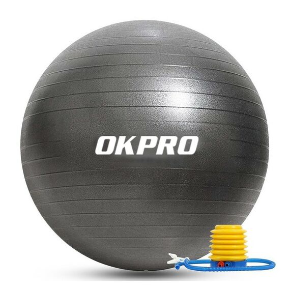 Гимнастический мяч OKPRO OKPRO OK1204 75 см черный фотографии