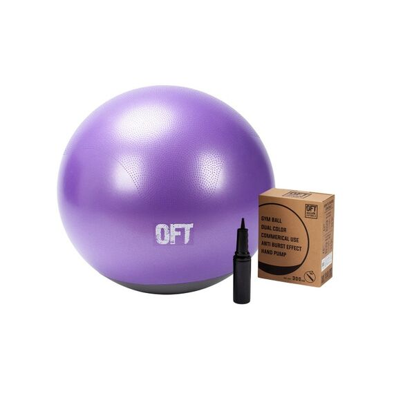 Мяч гимнастический Original FitTools 65 см профессиональный двухцветный [FT-GTTPRO-65] фотографии