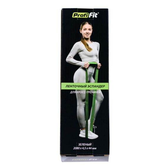 Ленточный эспандер для кросс-тренинга PROFI-FIT 2080х4,5х44 мм зеленый фотографии