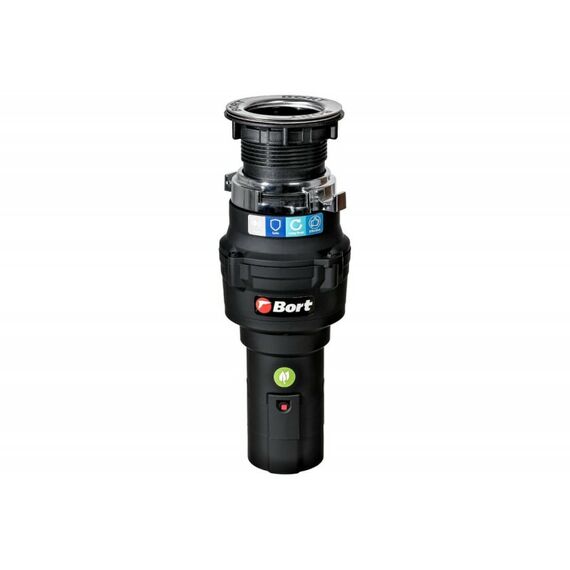 Измельчитель пищевых отходов Bort CAIMAN 375 Вт, 3.2 кг/мин, 3000 об/мин, 860 мл, Металл, набор аксессуаров 4 шт [93418064] фотографии