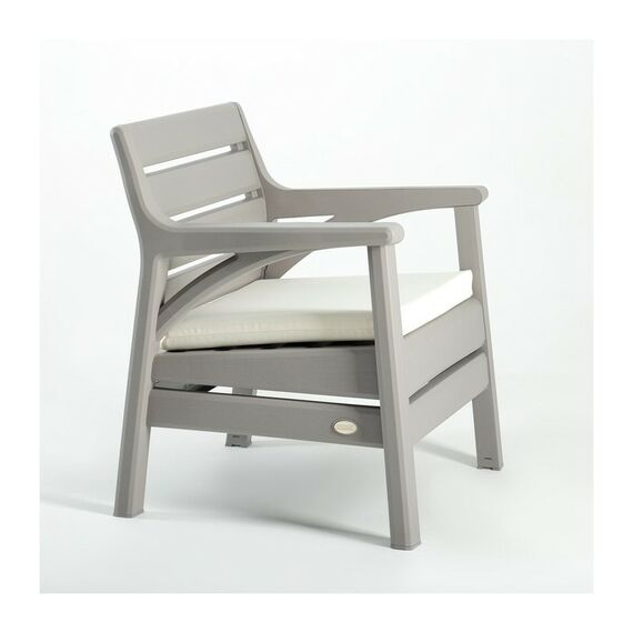 Набор садовой мебели «Барселона», 2 кресла, стол, серый фотографии