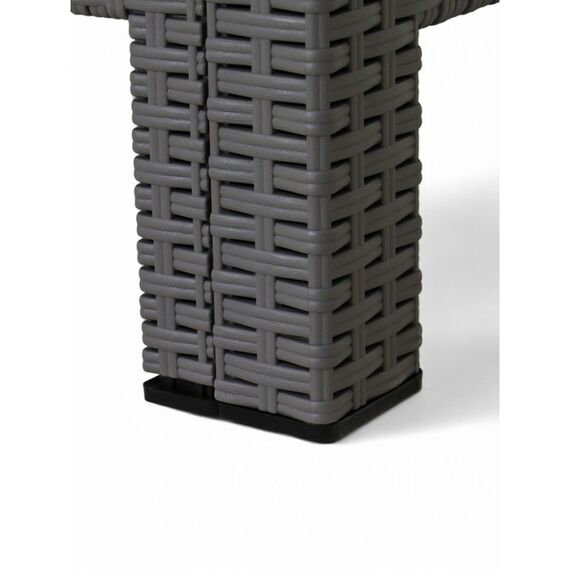 Набор садовой мебели «Калифорния», 3 предмета: 2 кресла, стол, серый фотографии