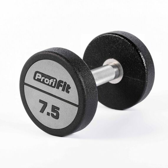 Гантельный ряд полиуретановый PROFI-FIT 2.5-25 кг шаг 2.5 кг, 10 пар фотографии